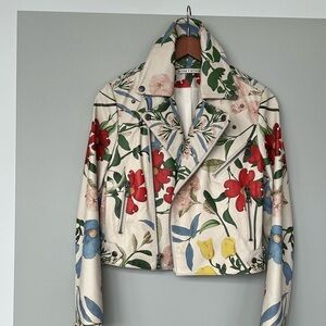 Hand painted, 100% leather jacket, great hardware